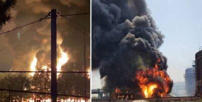 У Росії спалахнула масштабна пожежа на нафтобазі: фото, відео