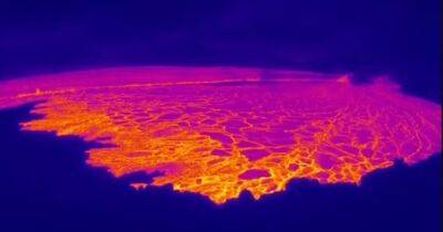 Раскаленная точка на карте. Ученые показали, как выглядит извержение Мауна-Лоа из космоса (видео)