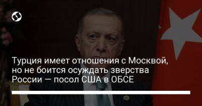 Турция имеет отношения с Москвой, но не боится осуждать зверства России — посол США в ОБСЕ
