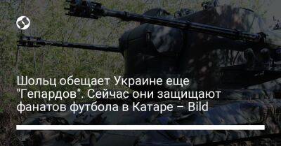 Шольц обещает Украине еще "Гепардов". Сейчас они защищают фанатов футбола в Катаре – Bild