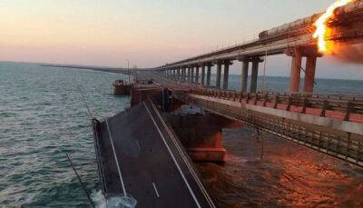 Росія знайшла додаткові пошкодження на Керченському мосту в окупований Крим, його ремонт затягнеться
