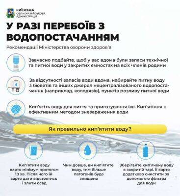 Жителів Київщини просять запастись водою