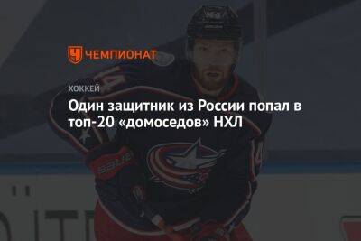 Один защитник из России попал в топ-20 «домоседов» НХЛ