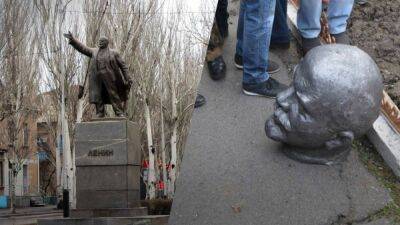 Обратно в прошлое: в оккупированном Мелитополе россияне вернули памятник Ленину