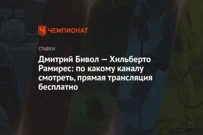 Дмитрий Бивол — Хильберто Рамирес: по какому каналу смотреть, прямая трансляция бесплатно