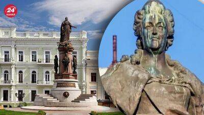 Екатерину II ждет демонтаж: памятник российской императрице закрыли деревянным забором