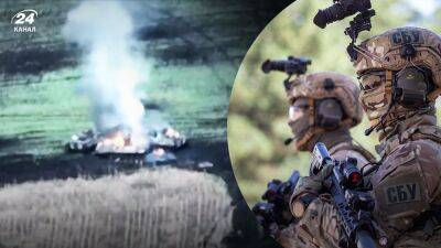 Бойцы "Альфа" одним ударом уничтожили сразу 3 БМП россиян: мощное видео