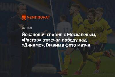 Йоканович спорил с Москалёвым, «Ростов» отмечал победу над «Динамо». Главные фото матча