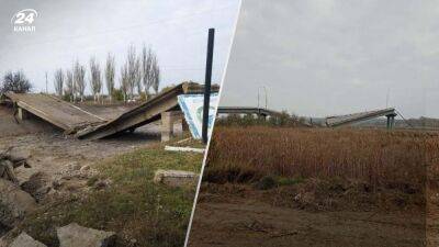 На правом берегу Днепра россияне взрывают мосты