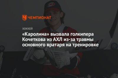 «Каролина» вызвала голкипера Кочеткова из АХЛ из-за травмы основного вратаря на тренировке