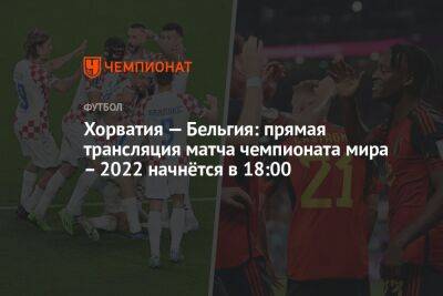 Хорватия — Бельгия: прямая трансляция матча чемпионата мира – 2022 начнётся в 18:00