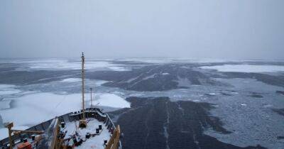 Изрезал 8-метровыми волнами. Сильнейший арктический циклон в истории изрядно потрепал морской лед (видео)