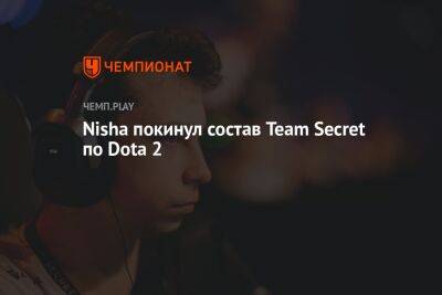Nisha покинул состав Team Secret по Dota 2
