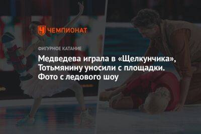 Медведева играла в «Щелкунчика», Тотьмянину уносили с площадки. Фото с ледового шоу