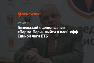 Гомельский оценил шансы «Парма-Пари» выйти в плей-офф Единой лиги ВТБ