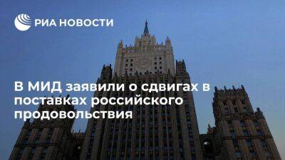 Замглавы МИД Вершинин заявил о сдвигах в поставках российского продовольствия