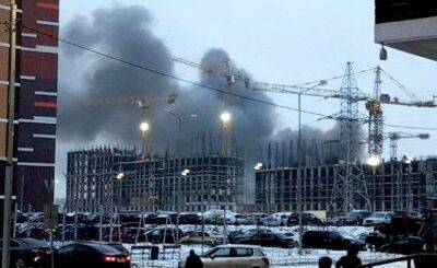 Огненное ЧП в москве: под утро вспыхнул огромный пожар – видео