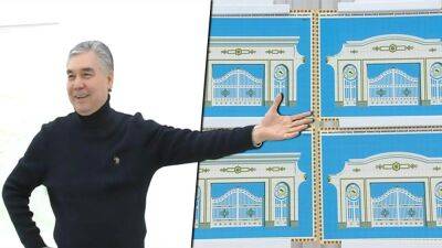 Г.Бердымухамедов утвердил дизайн ворот перед детским центром своего имени в новой столице Ахала