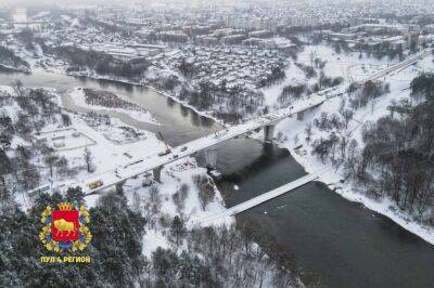 В Гродно продолжаются работы по капитальному ремонту моста по улице Поповича