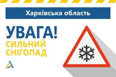 Снегопад на Харьковщине: погода еще ухудшится, предупредили дорожники