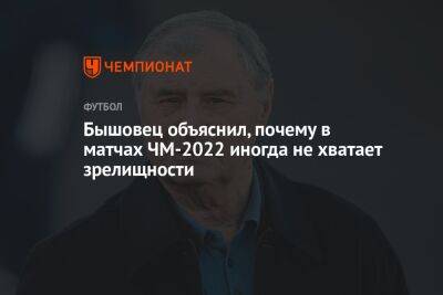 Бышовец объяснил, почему в матчах ЧМ-2022 иногда не хватает зрелищности