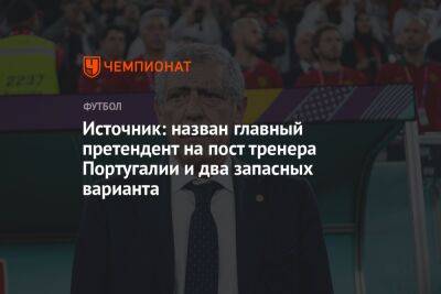 Источник: назван главный претендент на пост тренера Португалии и два запасных варианта