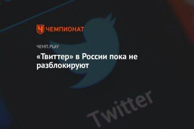«Твиттер» в России пока не разблокируют