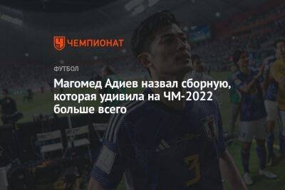 Магомед Адиев назвал сборную, которая удивила на ЧМ-2022 больше всего