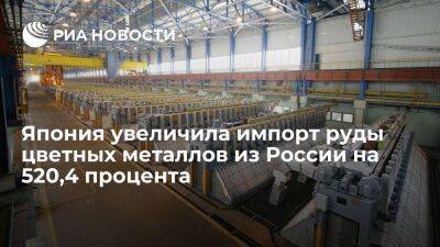 Минфин Японии сообщил о росте импорта руды цветных металлов из России на 520,4 процента