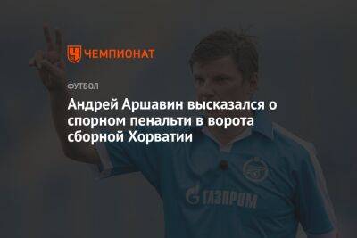 Андрей Аршавин высказался о спорном пенальти в ворота сборной Хорватии