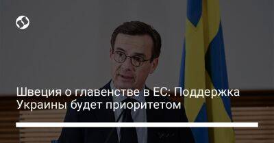 Швеция о главенстве в ЕС: Поддержка Украины будет приоритетом