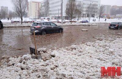 В Минске затопило улицы Якубовского и Одинцова