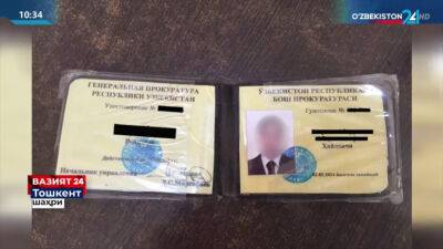 В Ташкенте поймали водителя, который пытался избежать штрафа за нарушение ПДД за счет поддельного удостоверения Генпрокуратуры