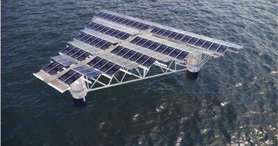 Плавучая солнечная электростанция будет накапливать энергию и отправлять ее на берег дронами