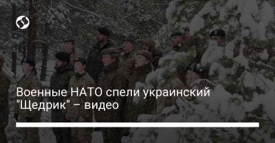 Военные НАТО спели украинский "Щедрик" – видео