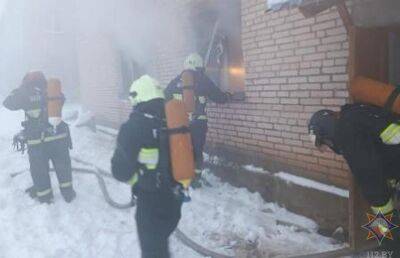 В Лиозненском районе при пожаре в квартире погибли мужчина и женщина