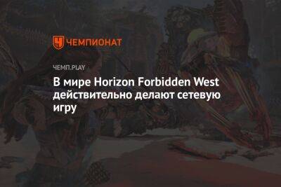 В мире Horizon Forbidden West действительно делают сетевую игру