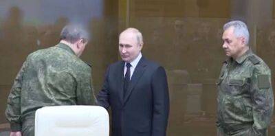Путін вибрався з бункера до Генштабу: міміка і жести — «промовисті» (ФОТО, ВІДЕО)