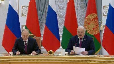 Путин провёл в Минске переговоры с Лукашенко