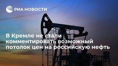 Песков призвал дождаться окончательного решения Запада по потолку цен на нефть из России
