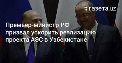 Премьер-министр РФ призвал ускорить реализацию проекта АЭС в Узбекистане