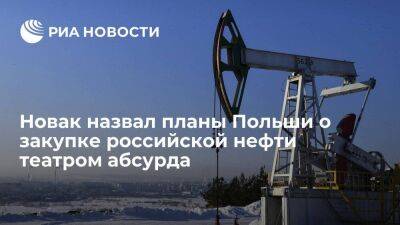 Новак назвал планы Польши о закупке трех миллионов тонн российской нефти театром абсурда