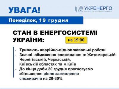 В «Укренерго» розповіли про складну ситуацію в енергосистемі України - lenta.ua - Украина