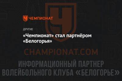 «Чемпионат» стал партнёром «Белогорья»