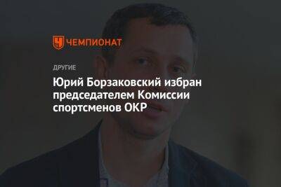 Юрий Борзаковский избран председателем Комиссии спортсменов ОКР