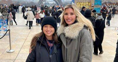 Иванка Трамп с подросшей дочерью прогулялись по Парижу
