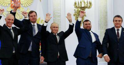 Путин в Кремле раздал ордена "губернаторам" захваченных регионов Украины