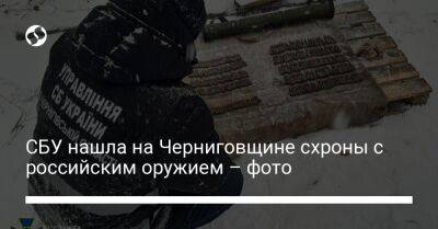 СБУ нашла на Черниговщине схроны с российским оружием – фото