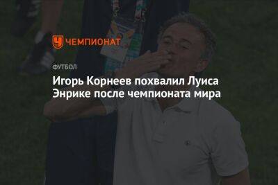 Игорь Корнеев похвалил Луиса Энрике после чемпионата мира