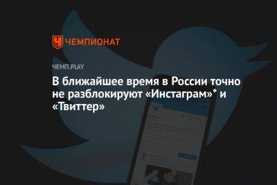 В ближайшее время в России точно не разблокируют «Инстаграм»* и «Твиттер»